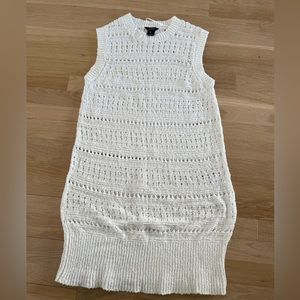 White Crochet dress Lindex Size Small